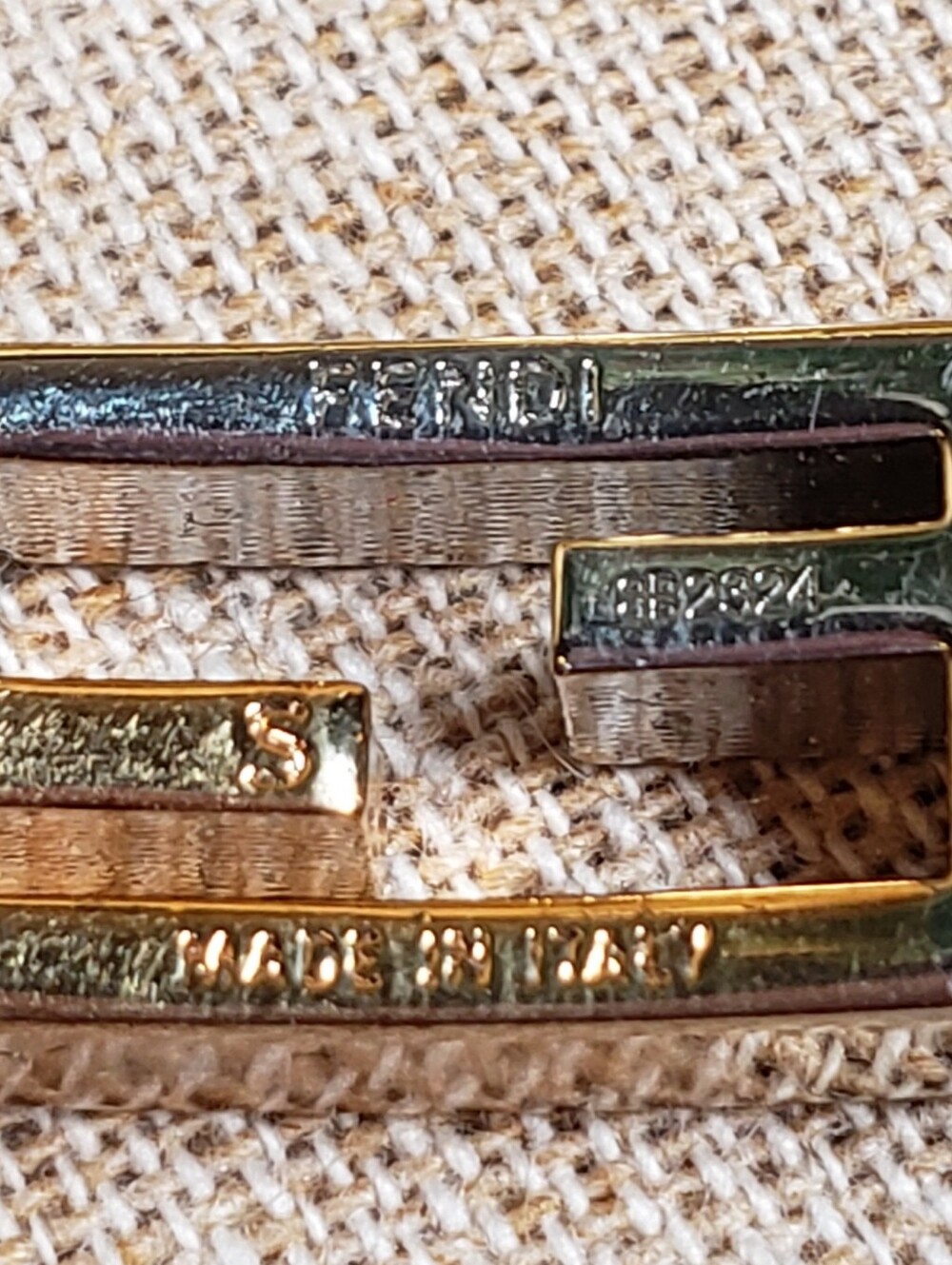 Fendi FF Two-Tone Chain Bracelet - Gold-Toned & Palladium - Excellent Condition - Picture 11 of 16
